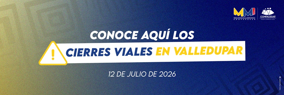 Cierres viales MMI 2026